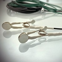 High quality Silicone Coated solid silver Flat Ear Clip Electrodes handcrafted 