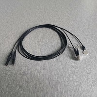 Silver Flat Ear clip electrodes